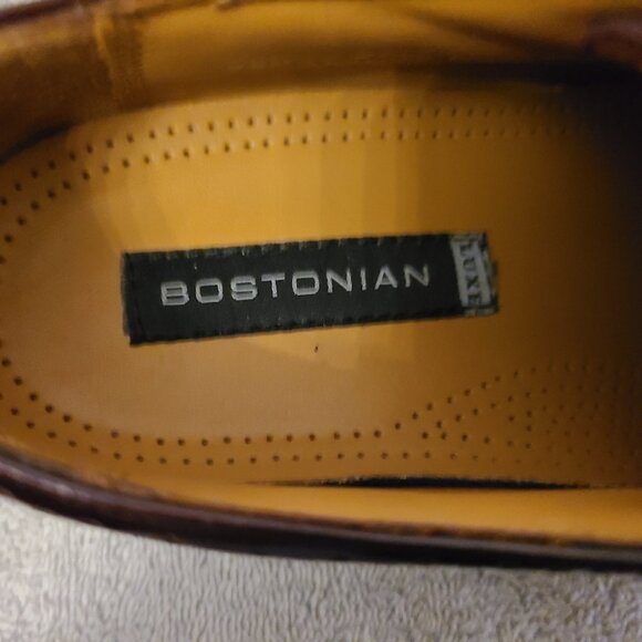 BOSTONIAN LUXE BROWN LEATHER CAP-TOE WINGTIP OXFORD-PERFORATED PUNCH-SIZE 7.5M main image 6